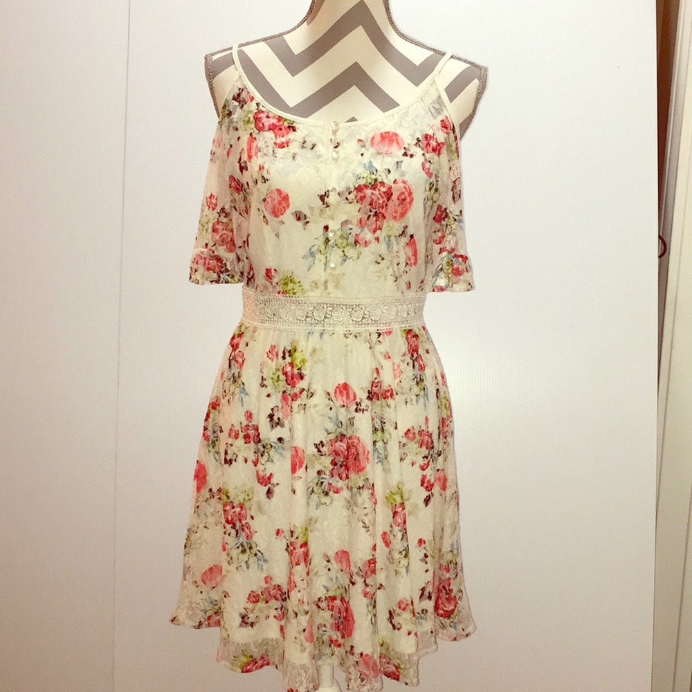 Disney Beauty and Beast Floral lace dress..